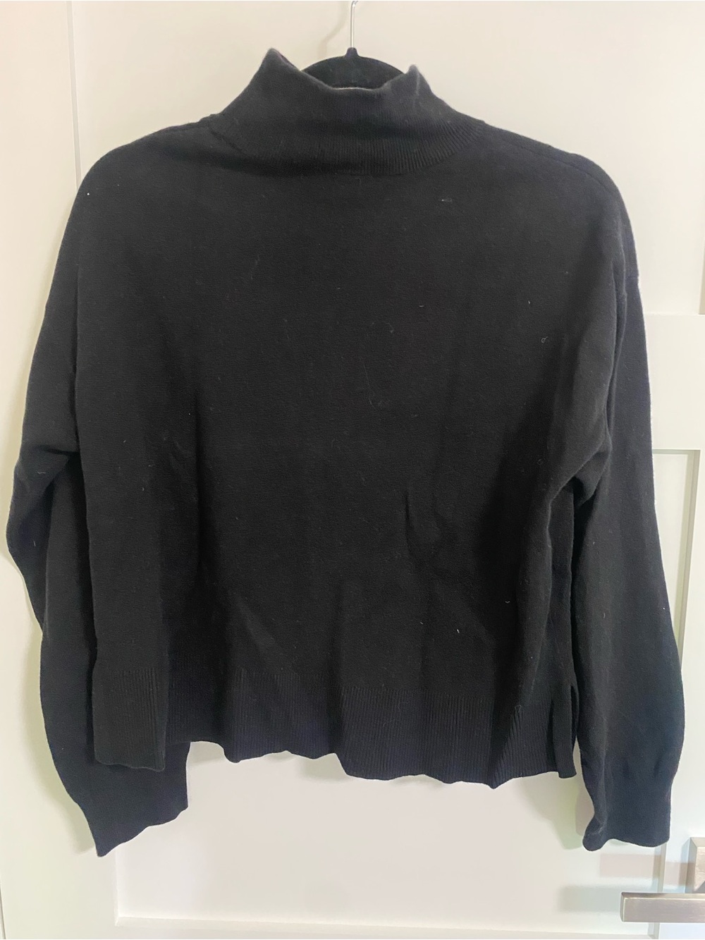 Everyday Black Turtleneck Sweater